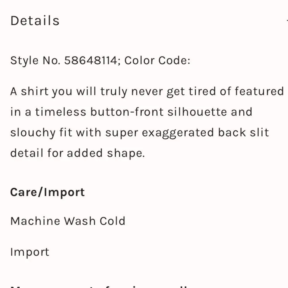 Free People the Daily Shirt. Size S.